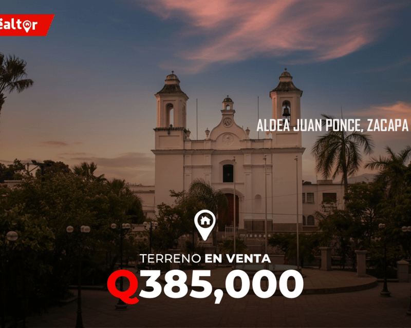Terreno en venta en Aldea Juan Ponce Zacapa
