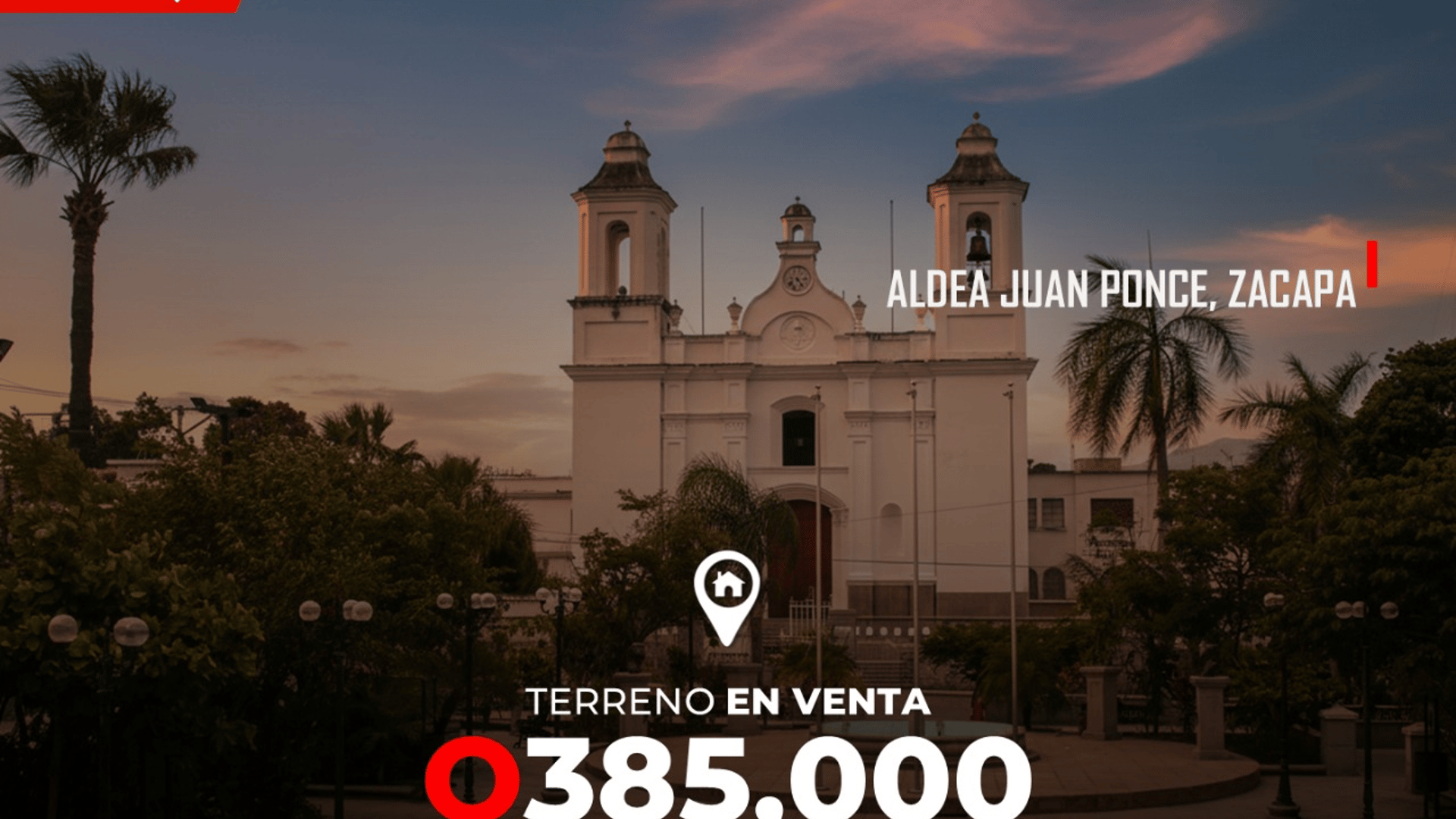 Terreno en venta en Aldea Juan Ponce Zacapa