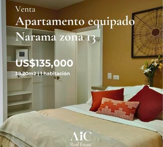 APARTAMENTO EN VENTA EQUIPADO  NARAMA ZONA 13