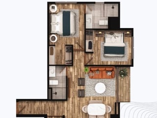 Apartamento de 1 habitacion en venta en zona 14 Ref-4927 - 2