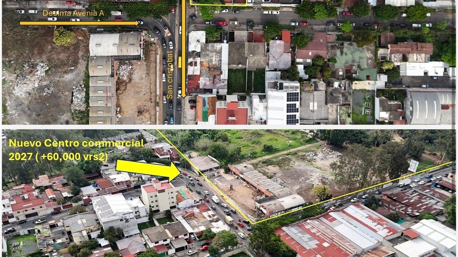 TERRENO COMERCIAL DE ESQUINA EN RENTA — ZONA 11, LAS CHARCAS - Image 1