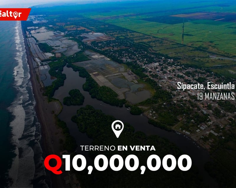 Terreno en venta Sipacate Escuintla 