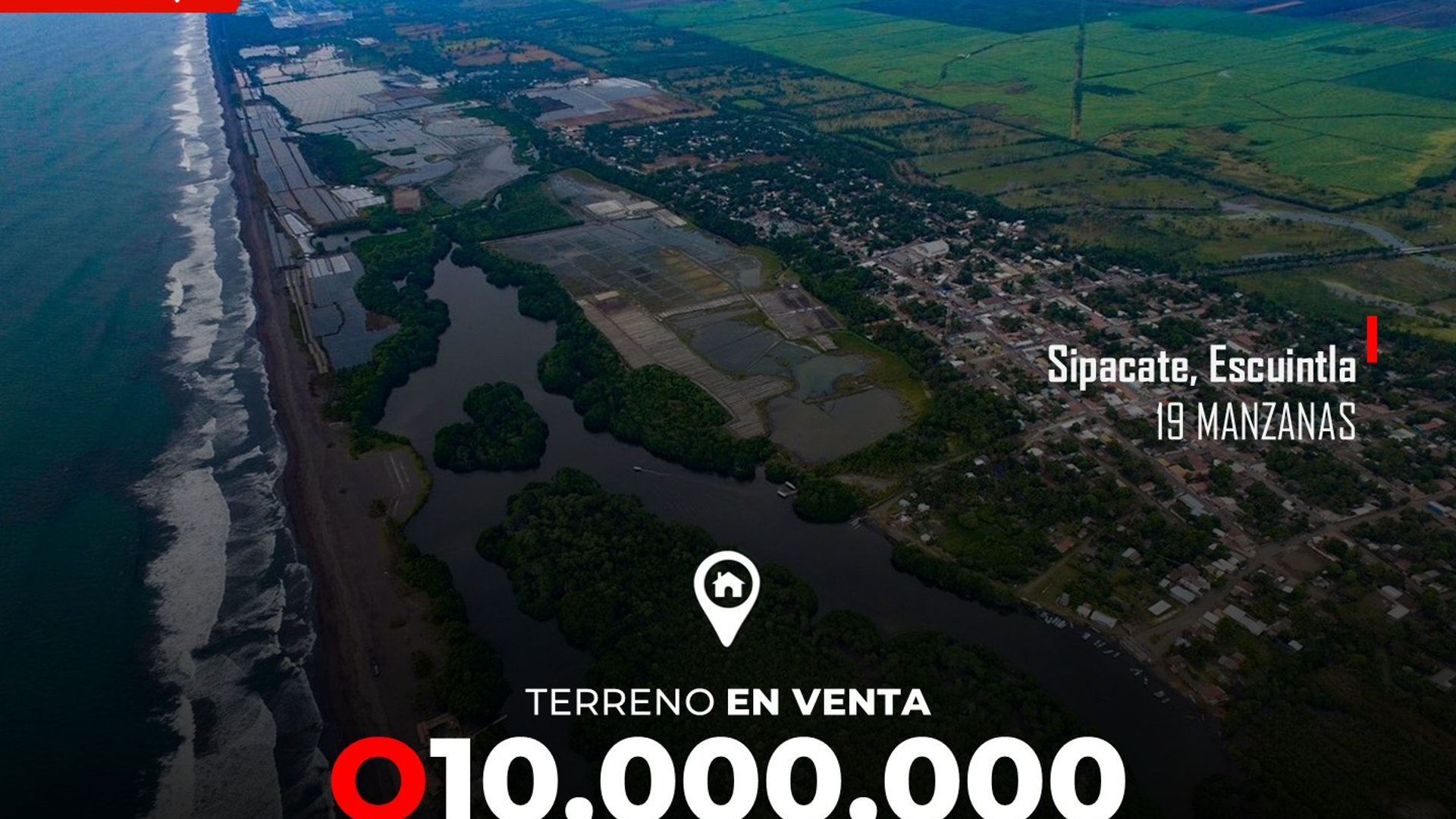 Terreno en venta Sipacate Escuintla 