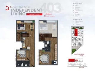Vendo  lindo apartamento en CASA 5 de doble altura 2 habitaciones - 2