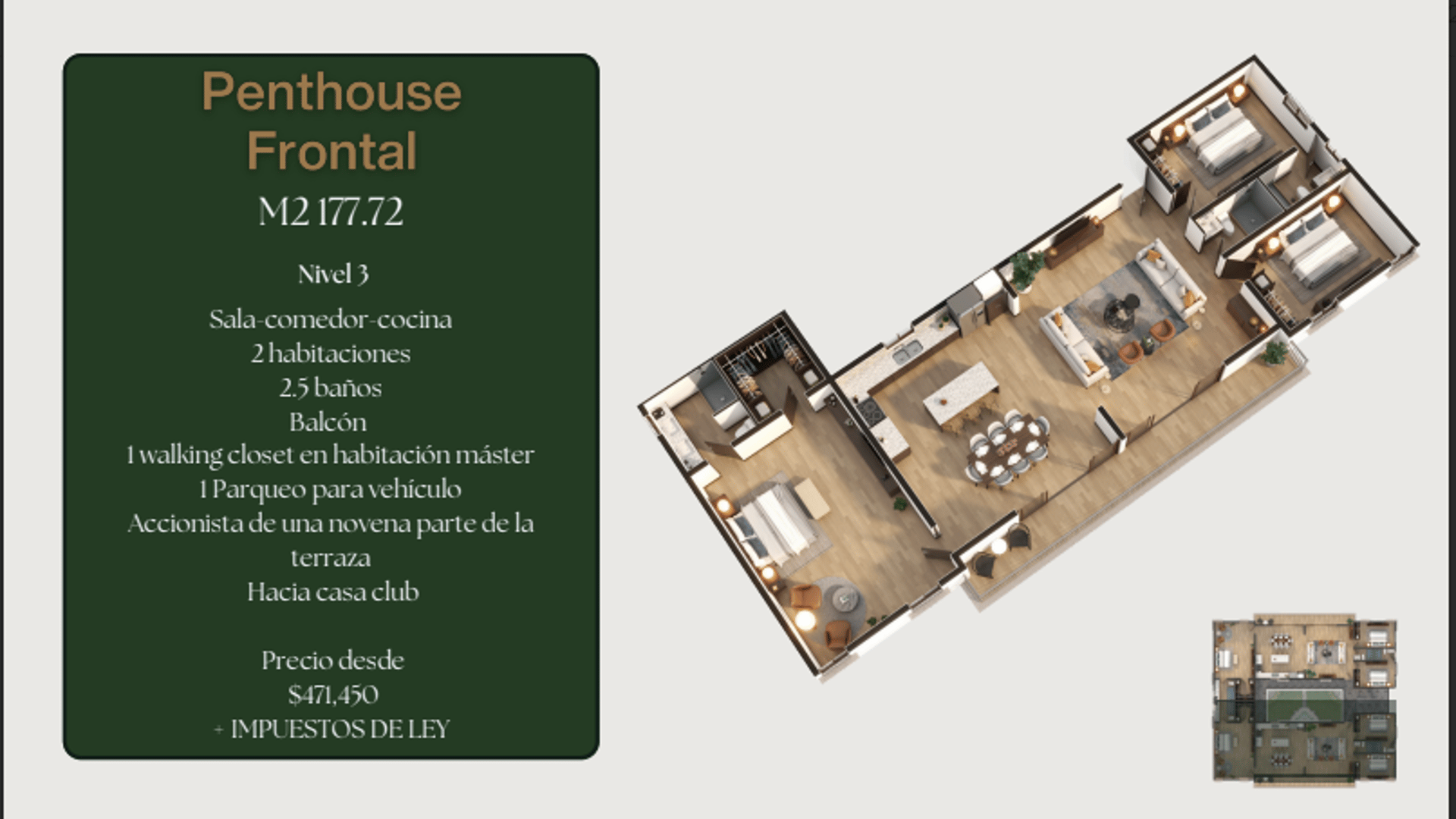 EXCLUSIVO APARTAMENTO EN LOS FRANCISCANOS ANTIGUA-PENTHOUSE F