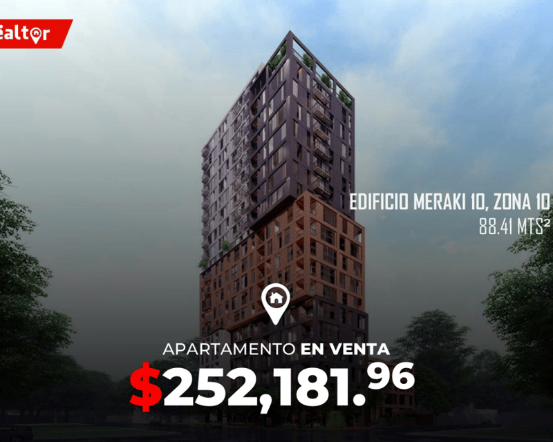 Apartamento en Venta en Edificio Meraki 10, zona 10