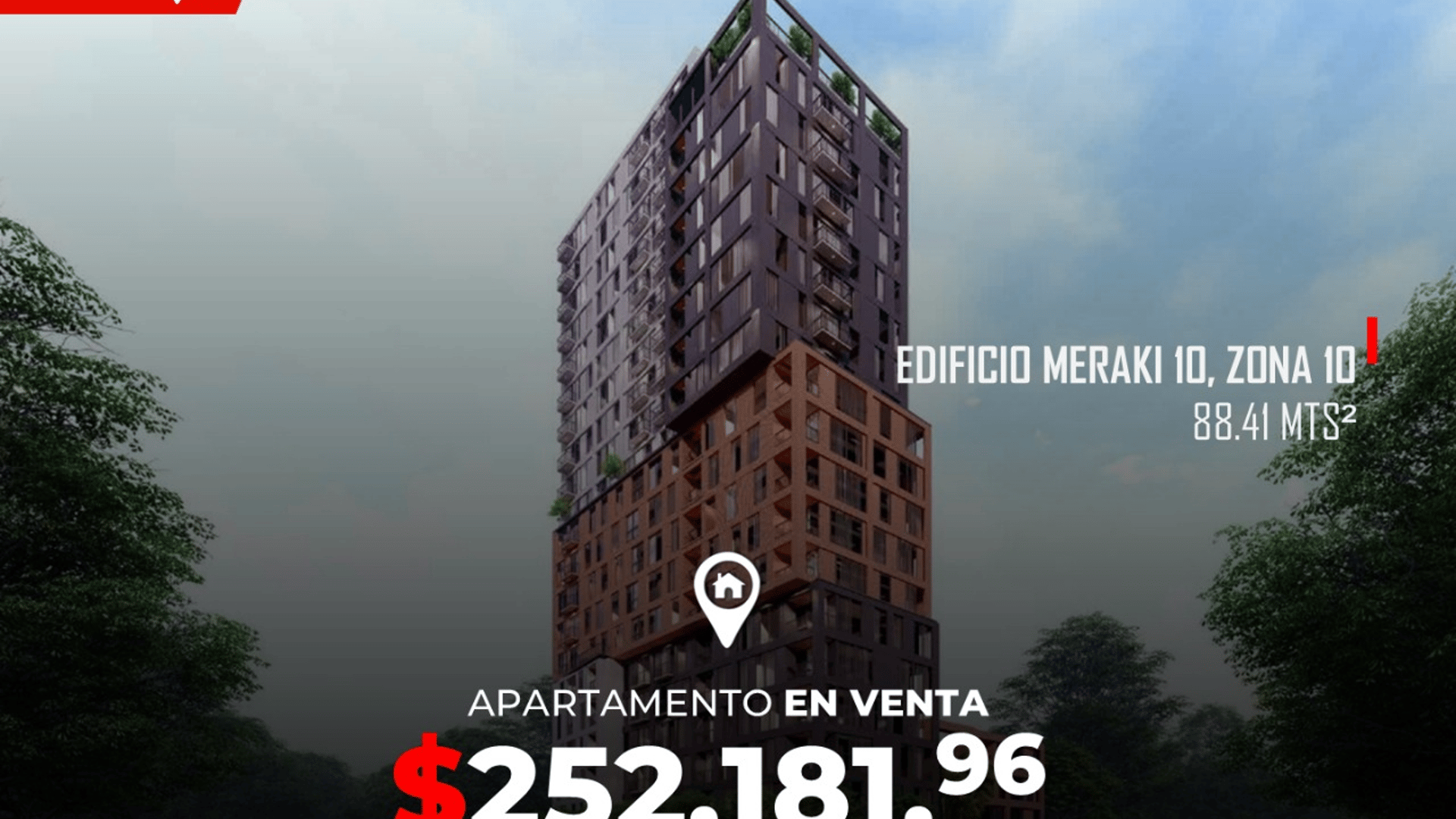 Apartamento en Venta en Edificio Meraki 10, zona 10