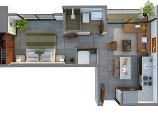 Apartamento en Renta en Zona 15 Vista Hermosa 2 - 2