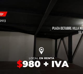 Local en renta Plaza Octubre Villa Nueva