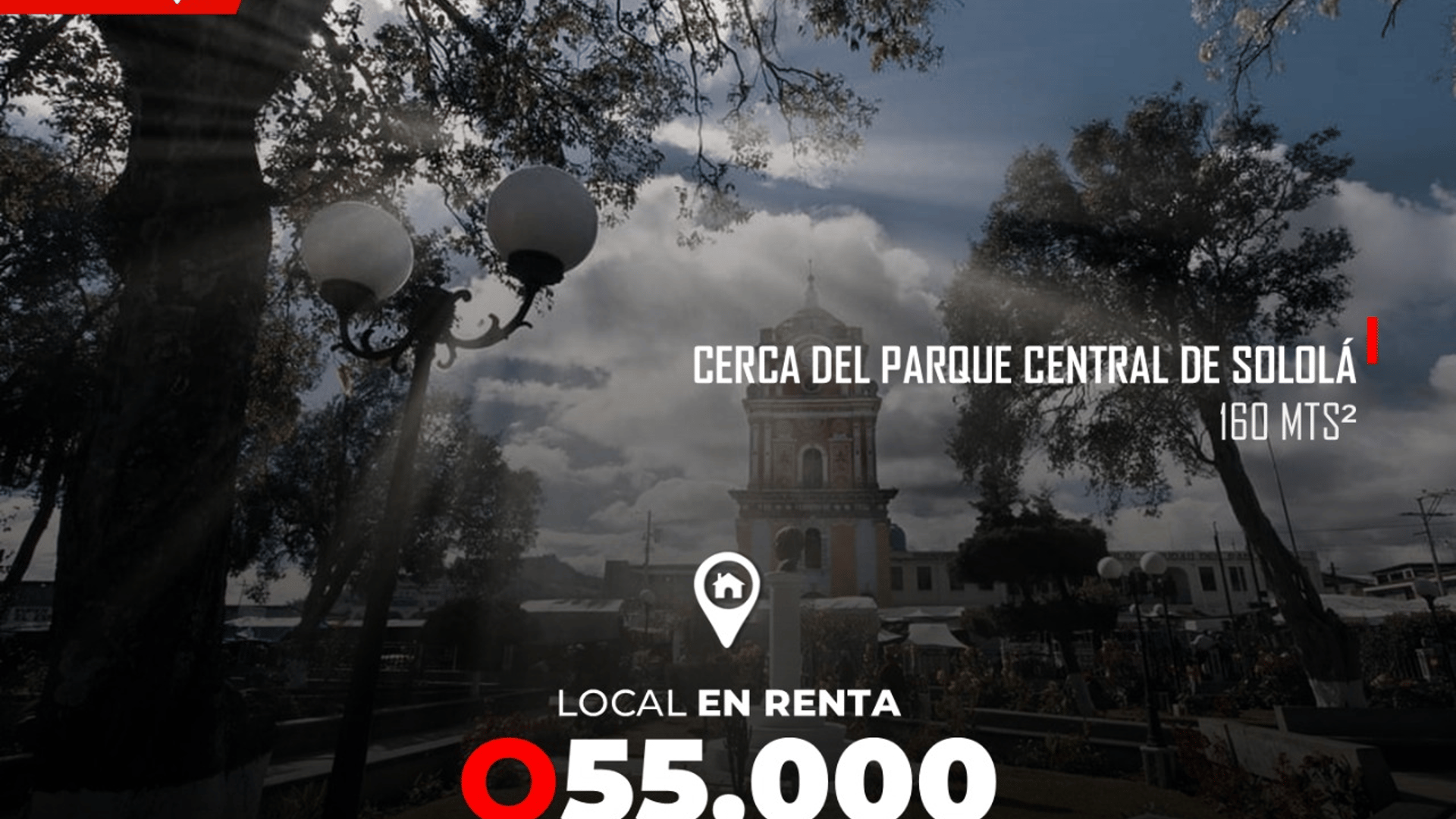 Área Comercial en Renta en el Casco Sololá