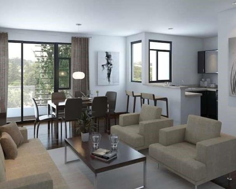 Apartamento de 2 habitaciones en venta nivel alto en zona 15 Ref-5325