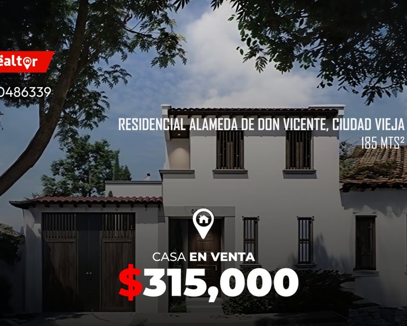 Casa en venta en Residencial Alameda de Don Vicente, Ciudad Vieja 