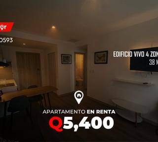 Apartamento en renta en Edificio Vivo 4 zona 4