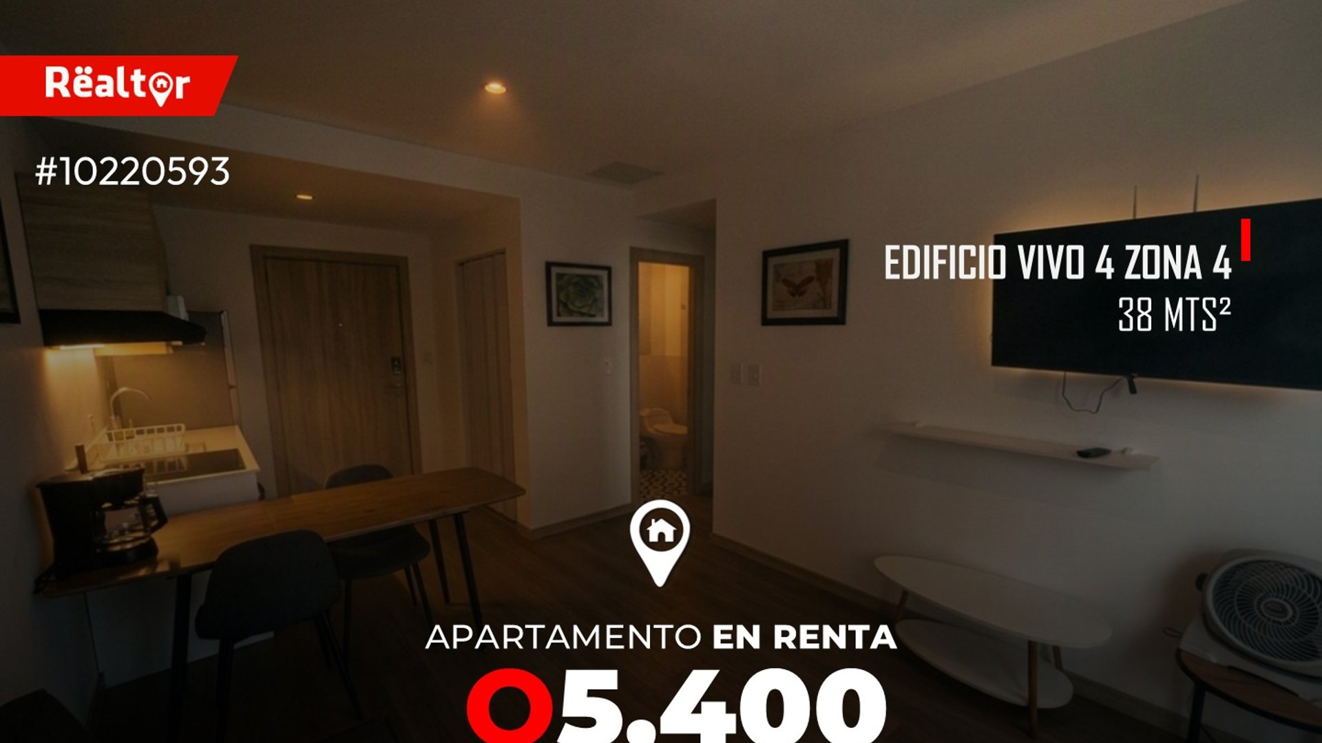 Apartamento en renta en Edificio Vivo 4 zona 4