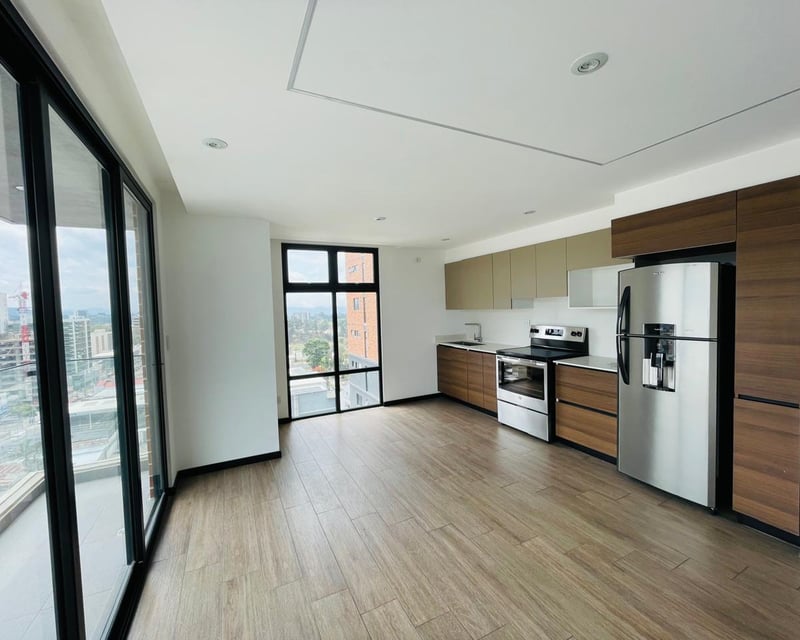 Apartamento de esquina en IQ10 Zona 10 | 2 Habitaciones Nivel 15 con lindas vistas