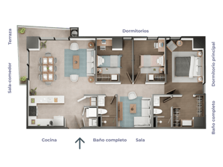 En venta apartamento en zona 15 de 3 habitaciones - Image 5