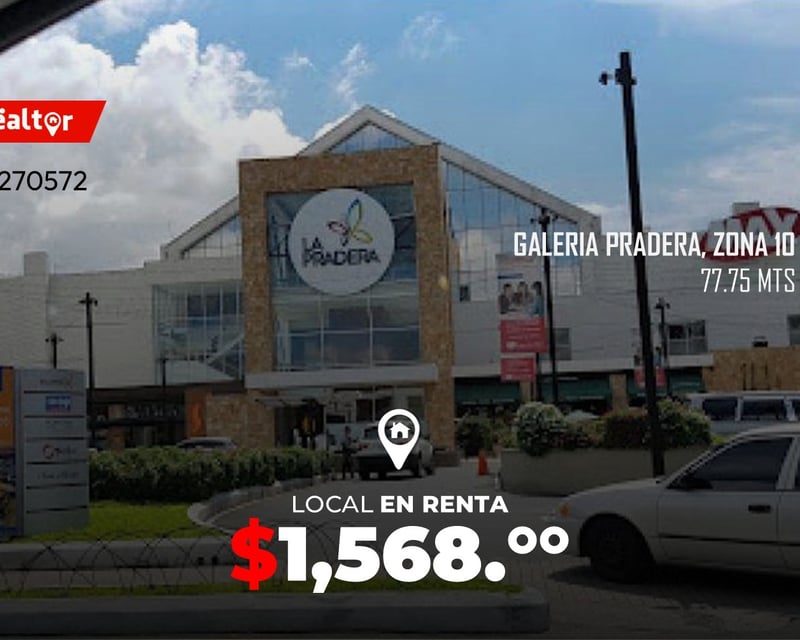 Local en renta en Comercial Galeria Pradera Zona 10