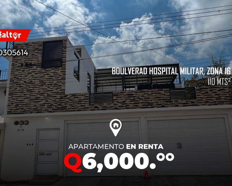 Apartamento en renta en Montesolar zona 16