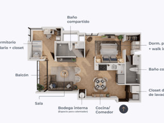 APARTAMENTO EN VENTA EN PARQUE MARISCAL Z.11 - 2