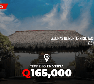 Terreno en Venta en Laguna de Monterrico, Santa Rosa