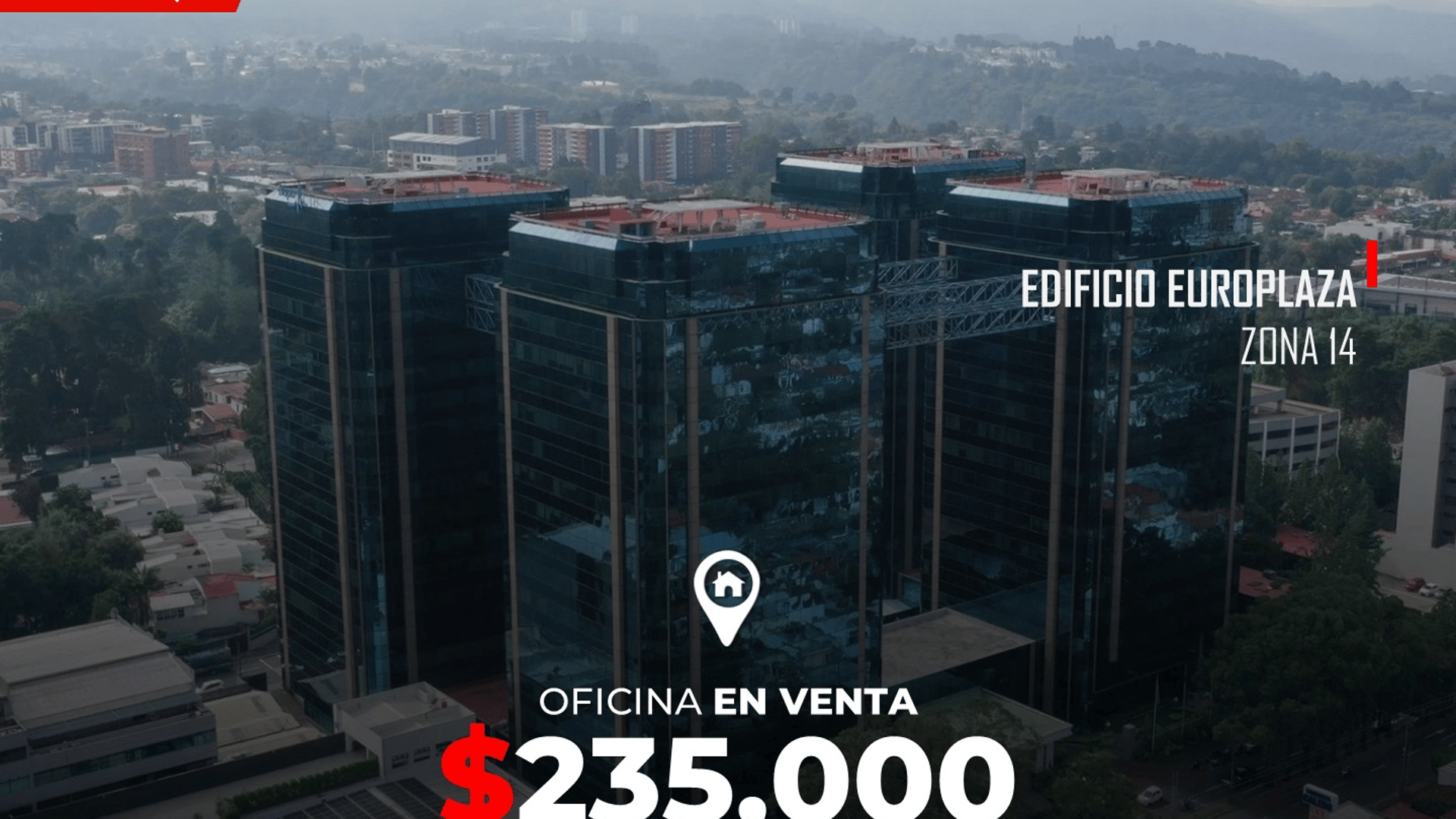 Oficina en venta Ejecutiva Amueblada en Europlaza Zona 14