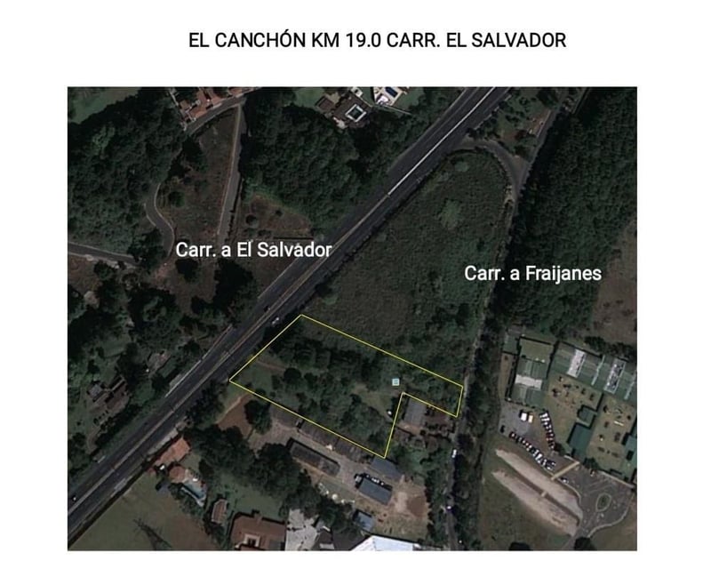 Terreno en Alquiler/Venta Canchón Km. 19 Carretera a El Salvador Ruta CA-1 Orien