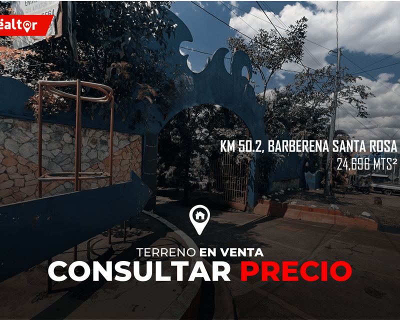 Terreno en Venta en el Km 50.2 en Barberena, Santa Rosa
