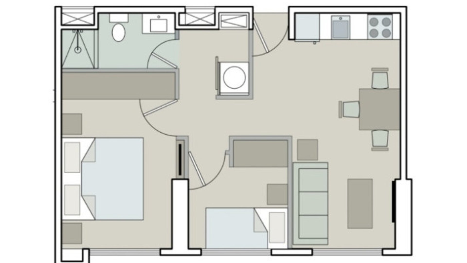 Apartamento amueblado en venta zona 14 Edificio Meraki - Miniatura 8
