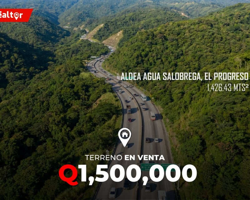 Terreno en Venta en Aldea Agua Salobrega, El Progreso