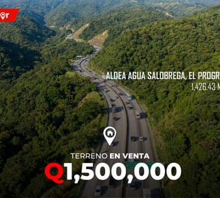 Terreno en Venta en Aldea Agua Salobrega, El Progreso