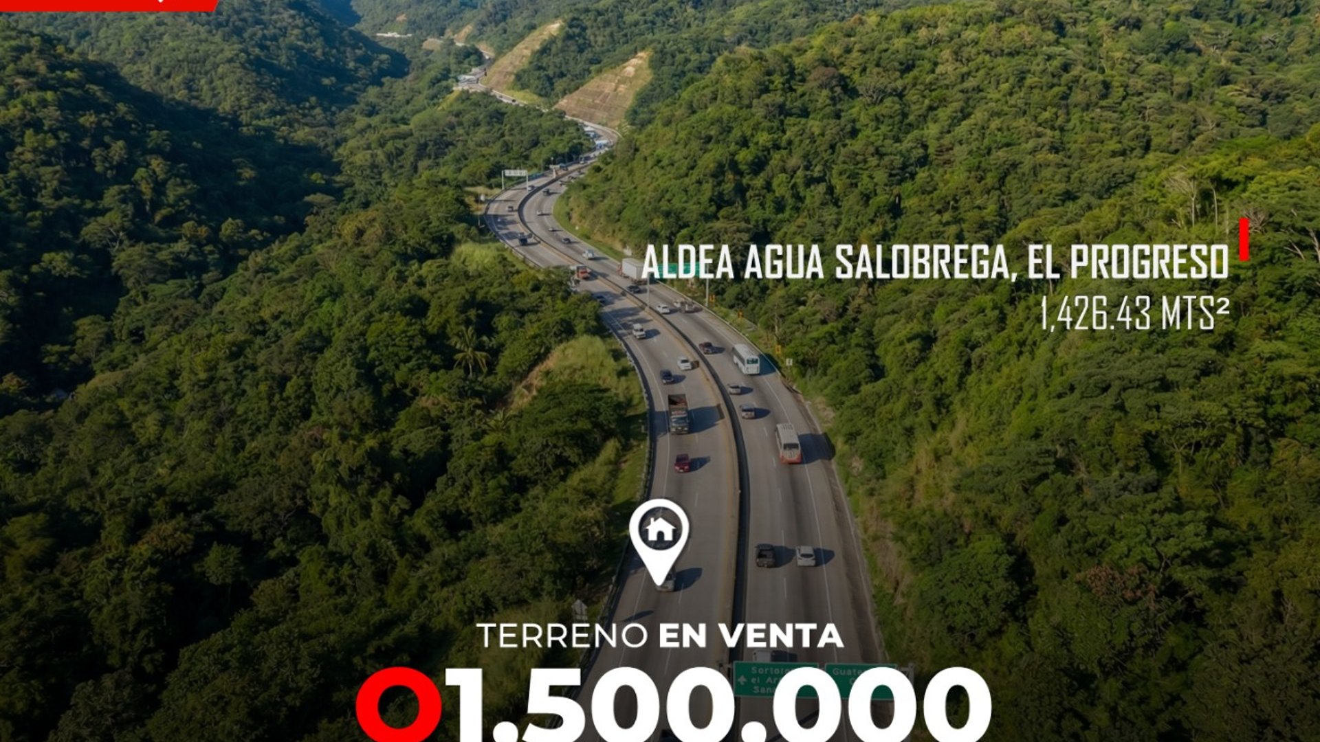 Terreno en Venta en Aldea Agua Salobrega, El Progreso