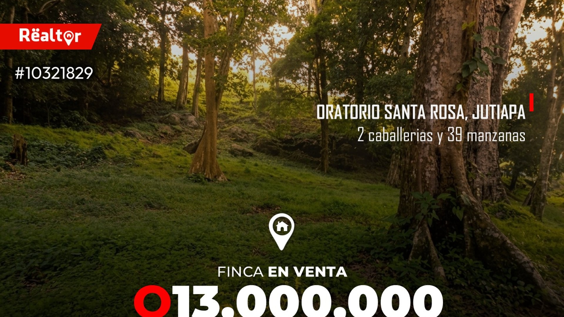 Finca en venta en Oratorio Santa Rosa, Jutiapa 