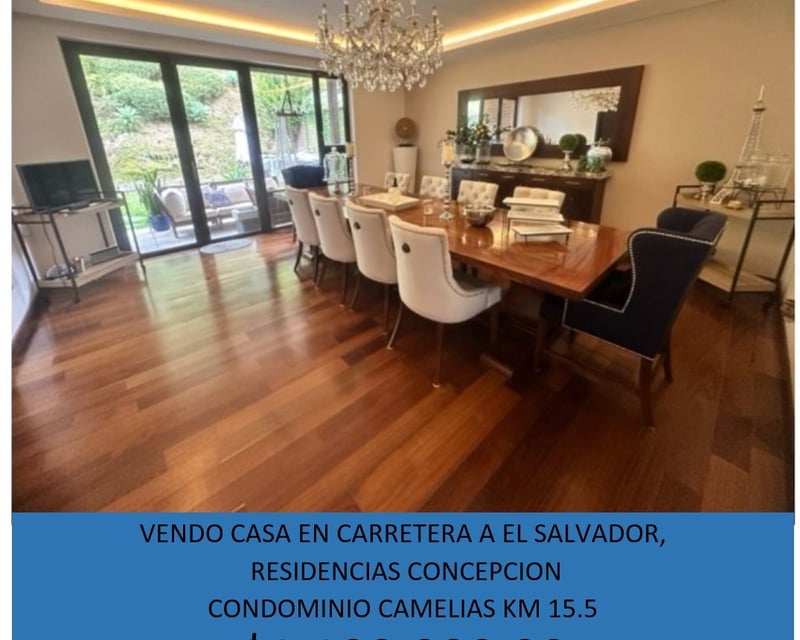 VENDO CASA EN CARRETERA A EL SALVADOR CONDOMINIO CAMELIAS