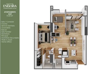VENTA DE CESIÓN DE DERECHOS
Apartamento en venta 📍 Endora, zona 11 - 4