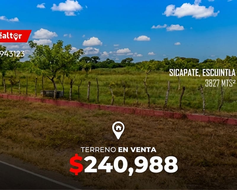 Terreno en venta Sipacate, Escuintla, Carr. Rama Blanca