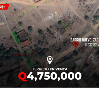 Terreno en Venta en Barrio Nuevo, Zacapa