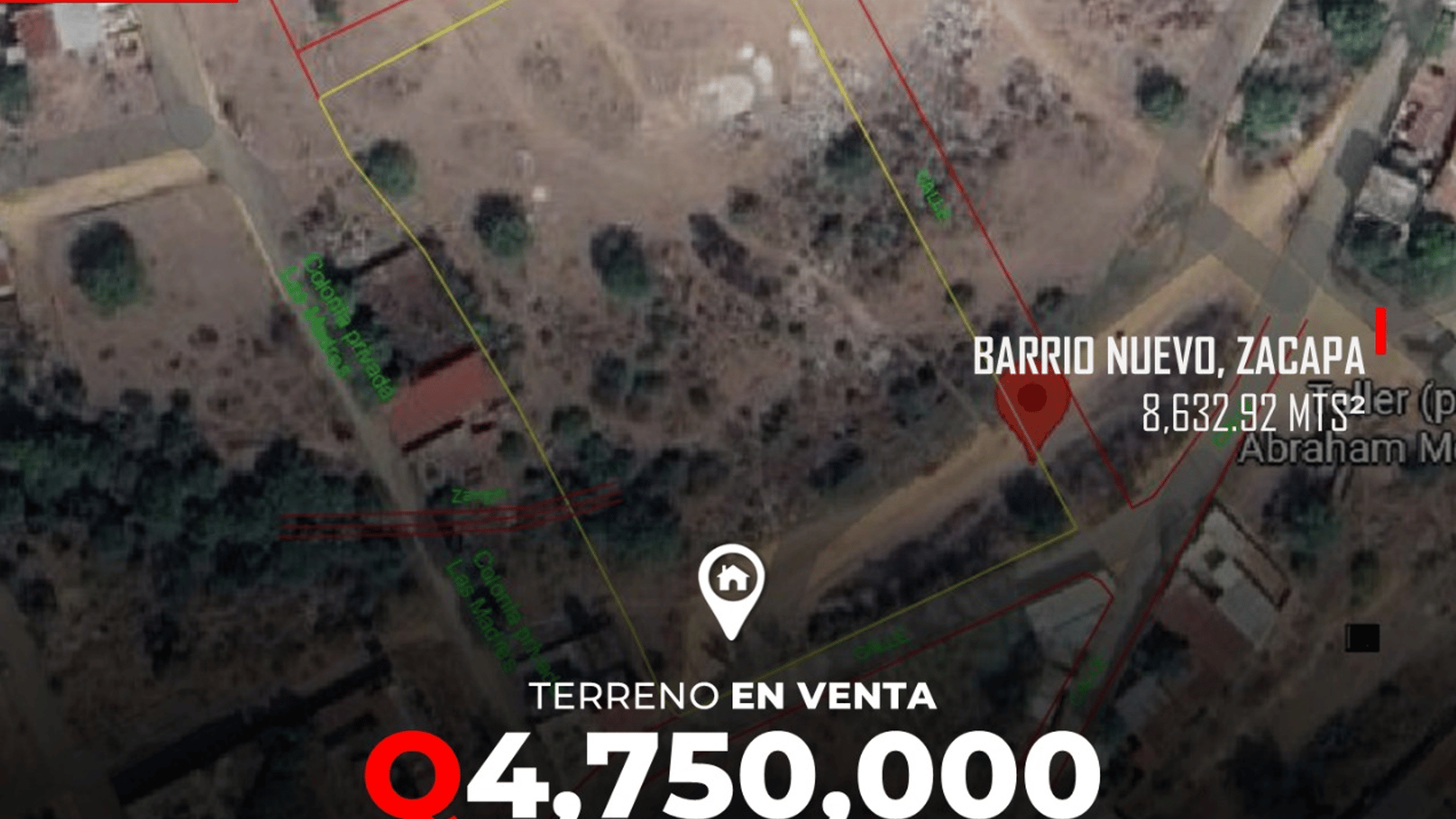 Terreno en Venta en Barrio Nuevo, Zacapa