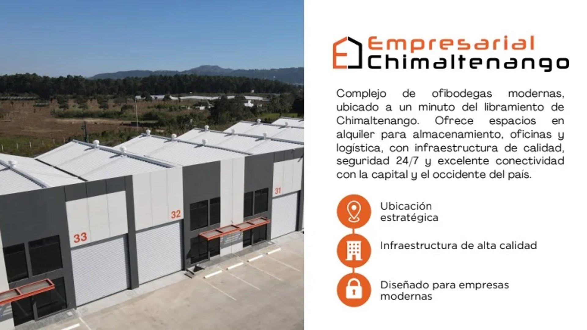 Bodegas en alquiler en Chimaltenango