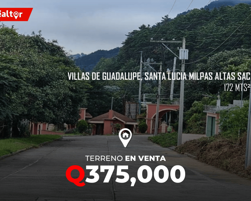 Terreno en Venta en Villas de Guadalupe, Santa Lucía Milpas Altas, Sac