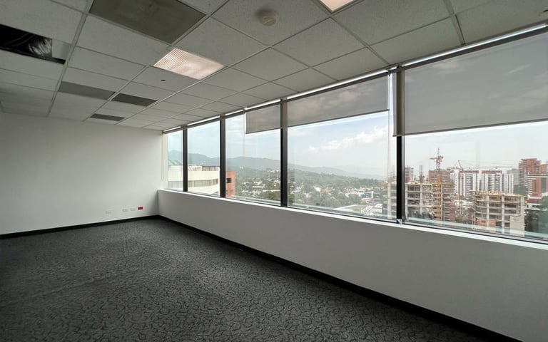 Renta de oficina tabicada en nivel alto en Europlaza, zona 14