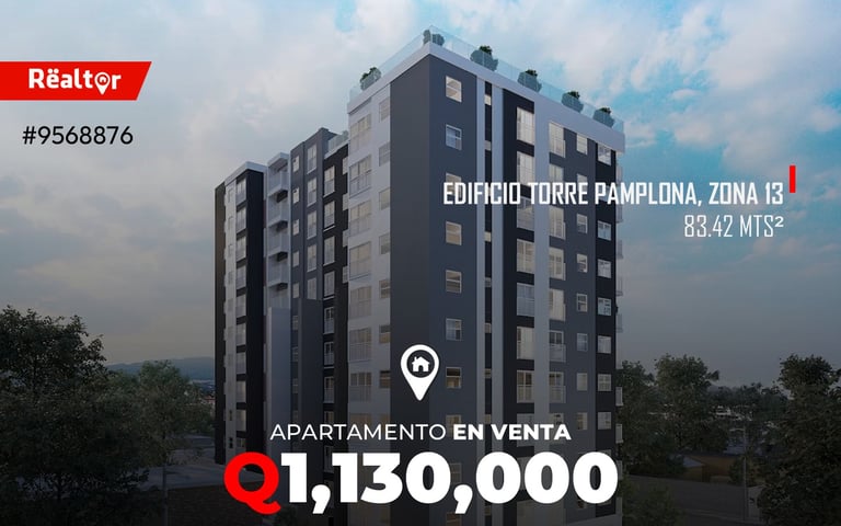 Apartamento nuevo en Venta Torre Pamplona, zona 13