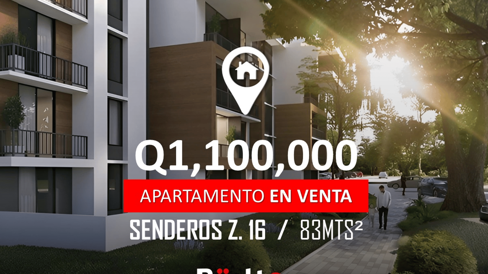 Apartamento en Venta en Senderos Apartamentos, zona 16
