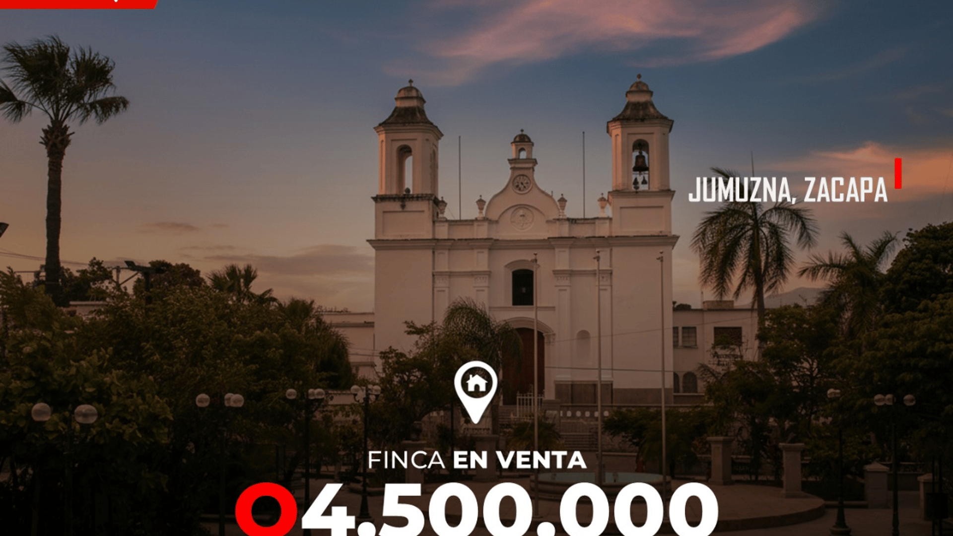 Finca en venta en Jumuzna Zacapa