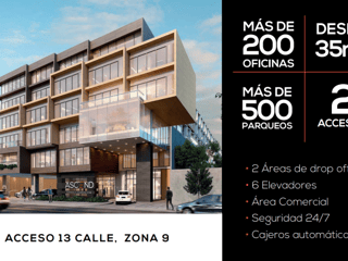 OFICINA COMERCIAL EN VENTA, ZONA 9 - 4