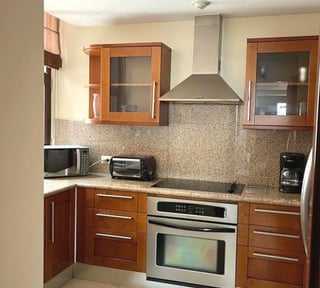 Apartamento con linea blanca en renta 2 habitaciones zona 14 Ref-5681