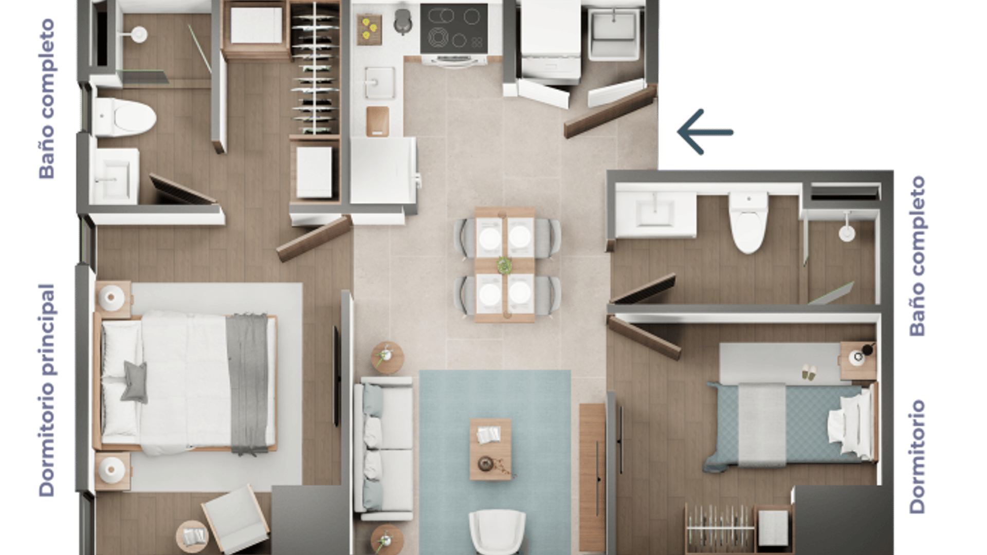 Apartamento Boutique de 2 habitaciones preventa zona 15 - Miniatura 8
