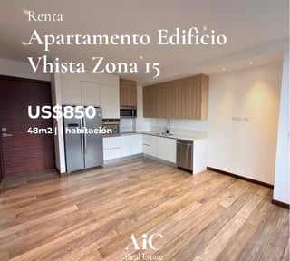 APARTAMENTO CON LÍNEA BLANCA,  EDIF. VHISTA, ZONA 15