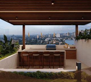 Apartamento con terraza en Zona 10 Guatemala