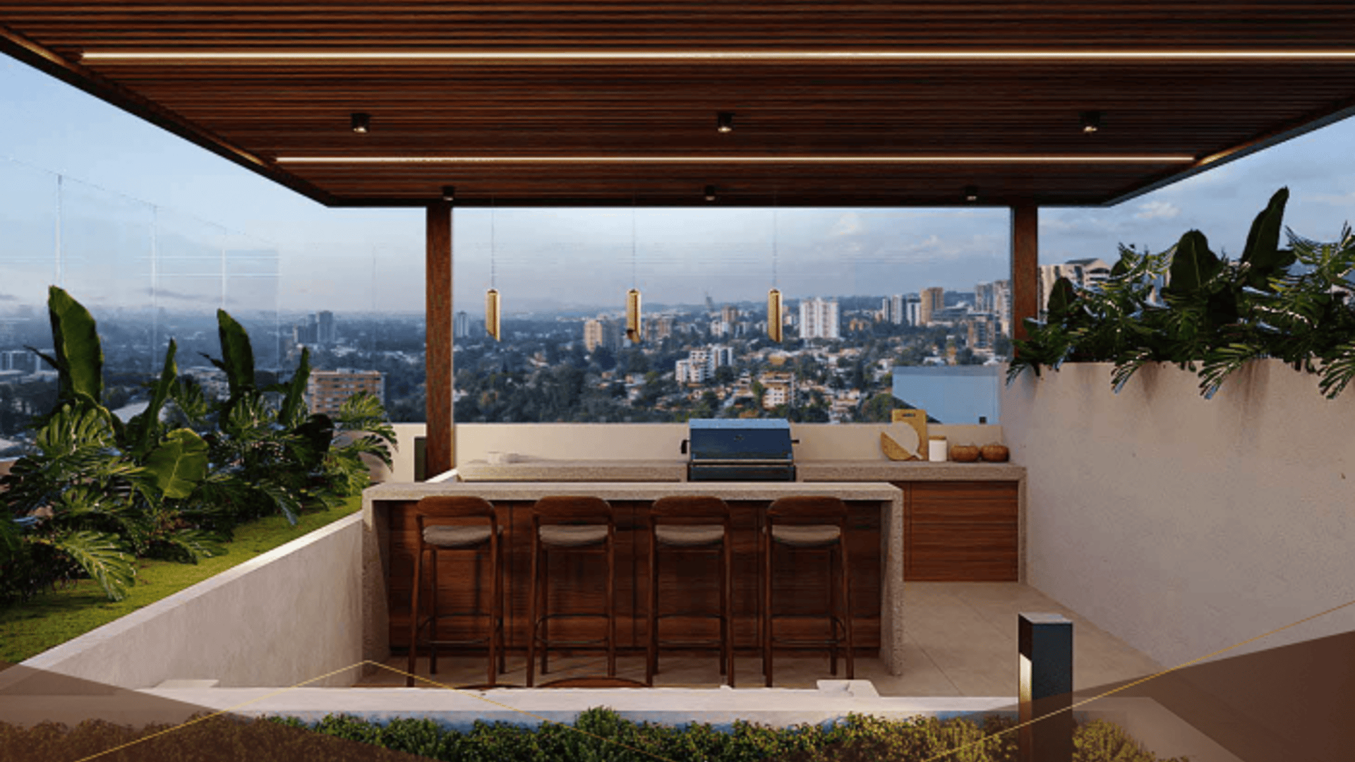 Apartamento con terraza en Zona 10 Guatemala