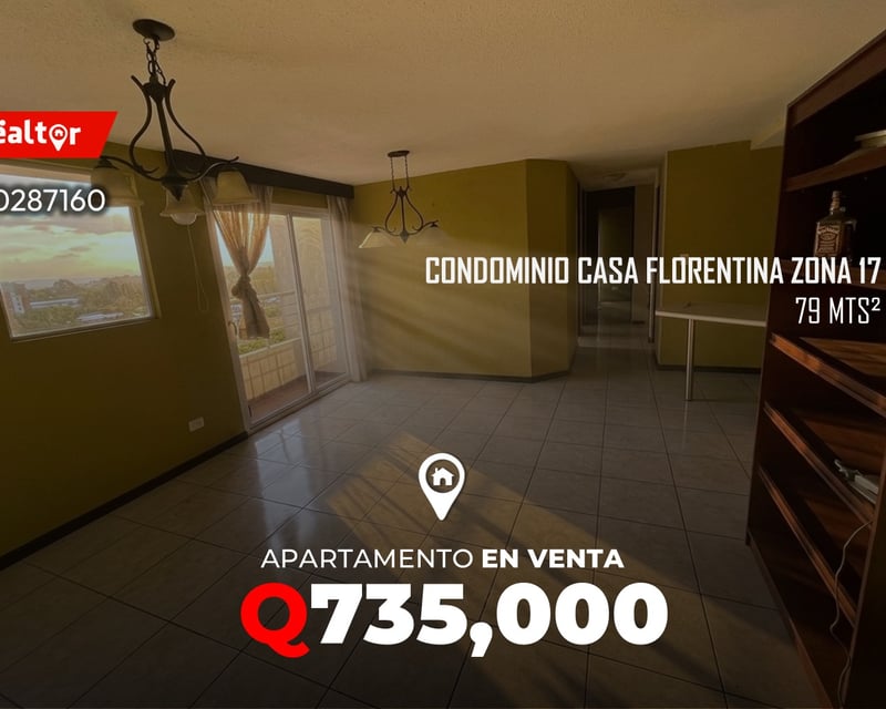 Apartamento en venta en condominio Casa Florentina zona 17